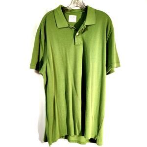 J. Crew Factory Long Green Polo Shirt Size XXL 100% Cotton New Unworn Y2K Look
